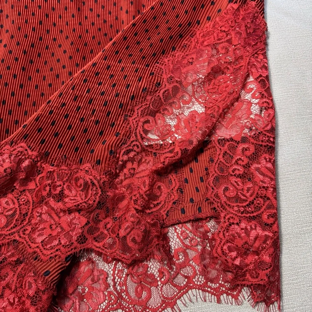 Free People Margot 2 Piece Slip Polka Dot Dress Set Size 10